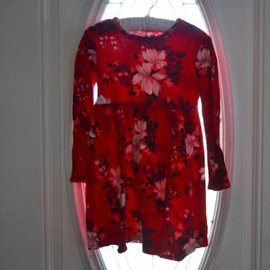 Old Navy Thermal Fit & Flare Girls Floral Dress Size 5T